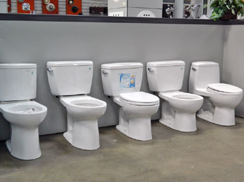 toilet plumbing supply showroom Brothers Plumbing Sacramento